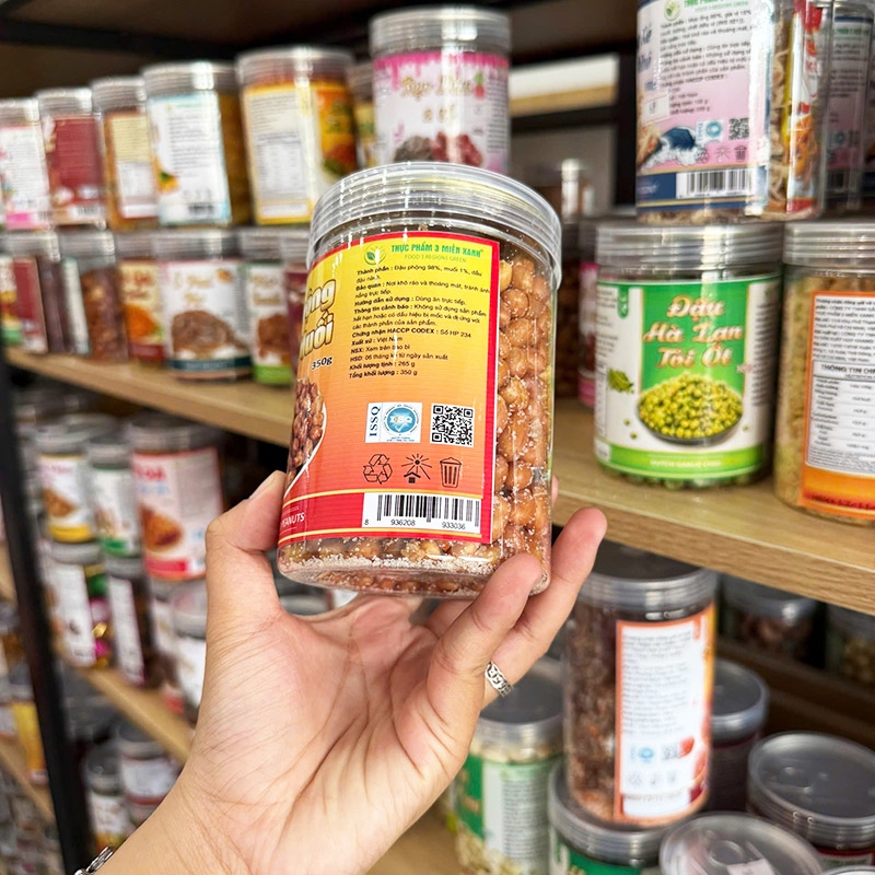 Đậu Phộng Chiên Muối Thơm Ngon 350g - Hộp Pet Đậu Phộng Chiên Muối Thơm Ngon 350g - Hộp Pet