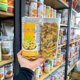 Chuối Sấy Giòn 300g - Hộp Pet - CSGHP300G