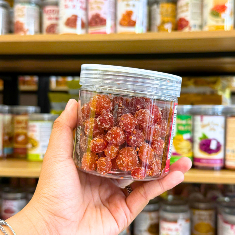 Chùm Ruột Sấy Chanh Muối Mini 250g - Hộp Pet Chùm Ruột Sấy Chanh Muối Mini 250g - Hộp Pet