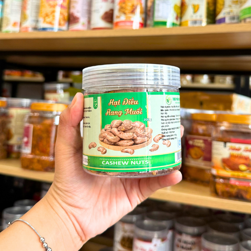 Hạt Điều Rang Muối Loại Xuất Khẩu Mini Thơm Ngon 200g - Hũ Pet Hạt Điều Rang Muối Loại Xuất Khẩu Mini Thơm Ngon 200g - Hũ Pet