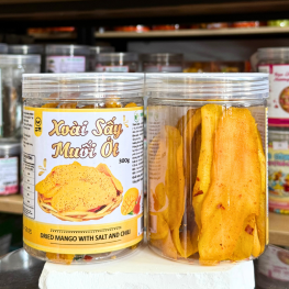 Xoài Sấy Dẻo Muối Ớt Thơm Ngon 300g - Hũ Pet - XSDMOHP300G