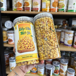 Bắp Giòn Gà Cay (Bắp Mix Khô Gà) 400g - Hộp Pet - BGGCHP400G