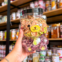 Bánh Tai Heo Mix 3 Vị (Caramel, Khoai Môn, Trà Xanh) 400g Thơm Ngon - Hũ Gấu Lớn - BTHM3VHGL400G