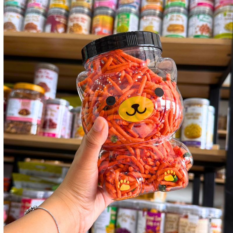 Snack Thập Cẩm (Bim Bim Tăm Đậu Hà Lan) 400g - Hộp Gấu Lớn Snack Thập Cẩm (Bim Bim Tăm Đậu Hà Lan) 400g - Hộp Gấu Lớn