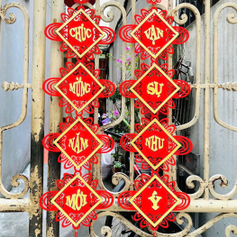 1 Cặp KHÁNH NHUNG TUA RUA LOẠI THƯỜNG ( CHÚC MỪNG Năm Mới - VẠN SỰ Như Ý ) - 1CPKHNHNHUNG