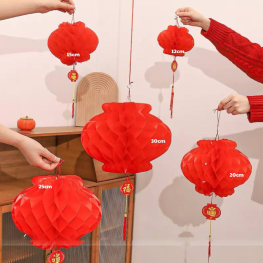 1 Bịt 10 LỒNG ĐÈN GIẤY( F25 / 20CM ) - 1BT10LNG02