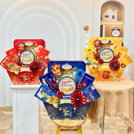 Giỏ Quà Tết - Quà Tặng Tết Sang Trọng - Quà Trang Trí Tết - QTTT10