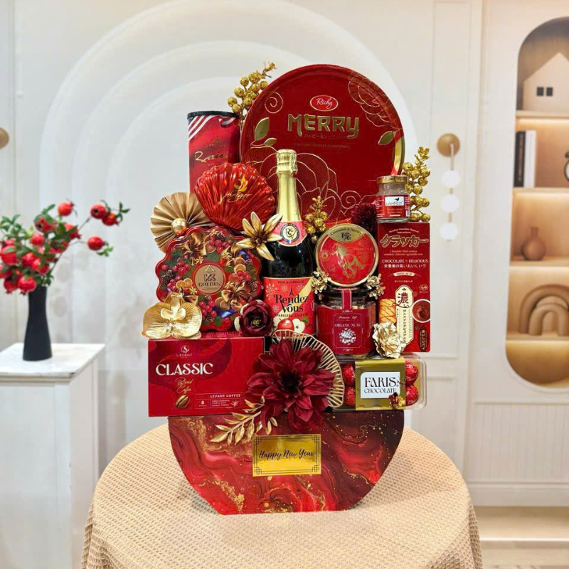 27467_featured_69_20251127171535.png Giỏ Quà Tết Đỏ 13 Món - Quà Tặng Tết Sang Trọng - Quà Trang Trí Tết - QTTT14