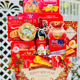 Hộp Quà Tết Rượu Bánh Kẹo Sang Trọng – Set Quà Cao Cấp - Quà Trang Trí Tết Biếu Ai Cũng Hợp - QTTT29