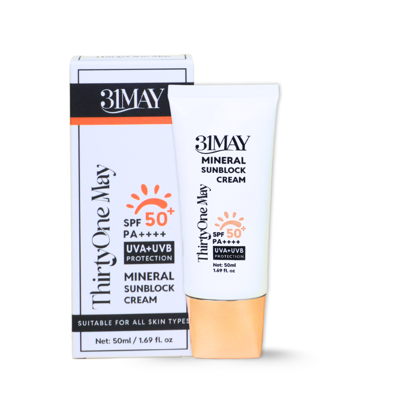 Nguồn sỉ kem Chống Nắng 31 May Mineral Sunblock Cream SPF50+ PA++++ 50ml Nguồn sỉ kem Chống Nắng 31 May Mineral Sunblock Cream SPF50+ PA++++ 50ml