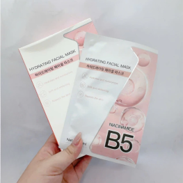 Hộp 10 Miếng Mặt Nạ B5 Hydrating Facial Mask Màu Hồng Cam - 8805079625848