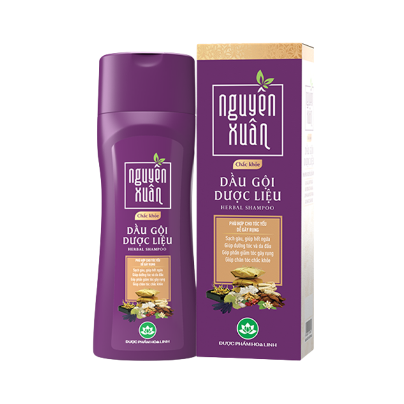 Dầu Gội Dược Liệu Nguyên Xuân Chắc Khỏe Cho Tóc Yếu 250ml - Màu Tím Dầu Gội Dược Liệu Nguyên Xuân Chắc Khỏe Cho Tóc Yếu 250ml - Màu Tím