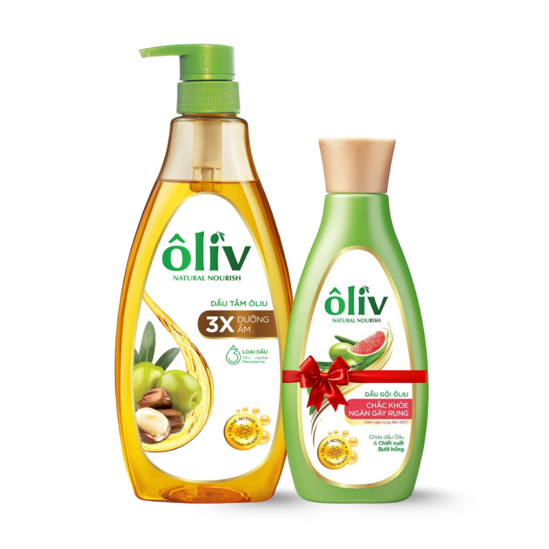 Dầu Tắm Ôliu Ôliv 3x Dưỡng Ẩm 650ml - Tặng Dầu Gội Ôliu Giúp Giảm Gãy Rụng Tóc Dầu Tắm Ôliu Ôliv 3x Dưỡng Ẩm 650ml - Tặng Dầu Gội Ôliu Giúp Giảm Gãy Rụng Tóc