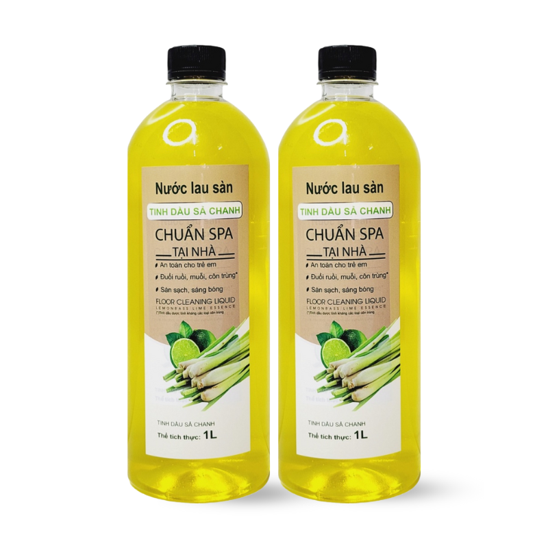 27704_2_20251219103637.png Set 2 Chai Nước Lau Sàn Tinh Dầu Sả Chanh Tươi 1 Lít/Chai - NLSN01