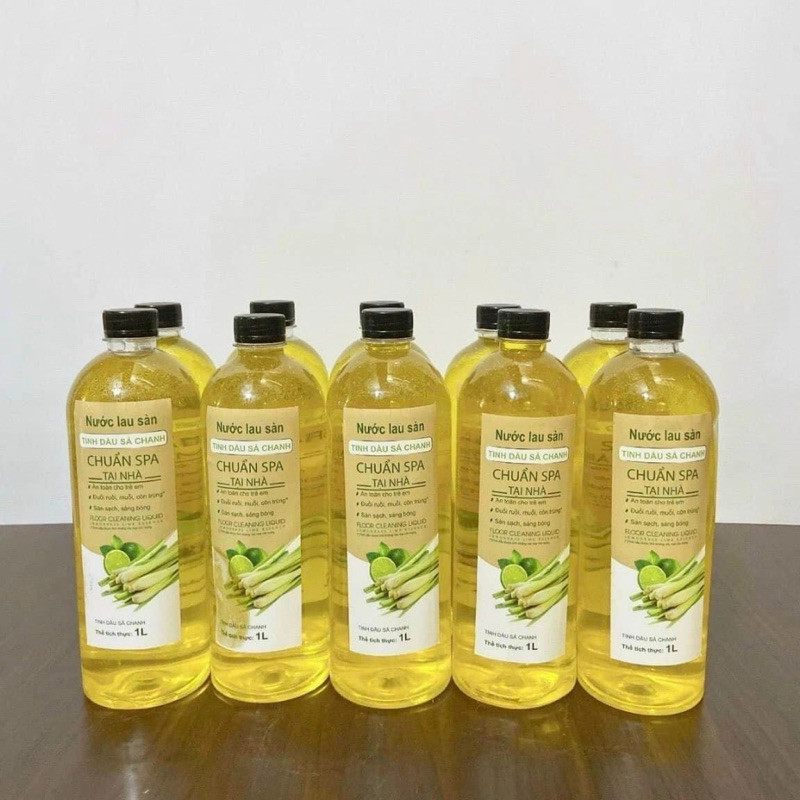 Set 2 Chai Nước Lau Sàn Tinh Dầu Sả Chanh Tươi 1 Lít/Chai Set 2 Chai Nước Lau Sàn Tinh Dầu Sả Chanh Tươi 1 Lít/Chai
