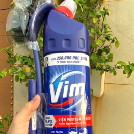 Nước Tẩy Bồn Bồn Vim 880ml - Chai Khử Mùi Bồn Cầu Diệt Khuẩn Siêu Sạch Tiết Kiệm Tặng 1 Cây Cọ Bồn Cầu - 8934868162353
