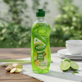 Nước Rửa Chén Sinh Học Hata Cleaners 400g - Nước Rửa Chén Hata Hương Gừng Sả - 8938529135229