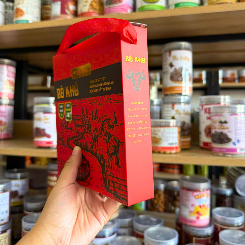 Khô Bò Malai Siêu Cay 400g - Khô Bò Miếng Thượng Hạng Khô Bò Malai Siêu Cay 400g - Khô Bò Miếng Thượng Hạng