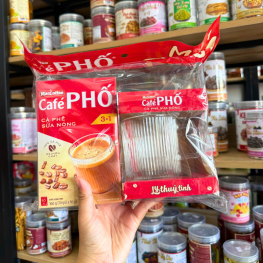 Cà Phê Phố - Cà Phê Sữa Nóng 3 In 1 160g - Tặng Ly Thủy Tinh - 8936024241766