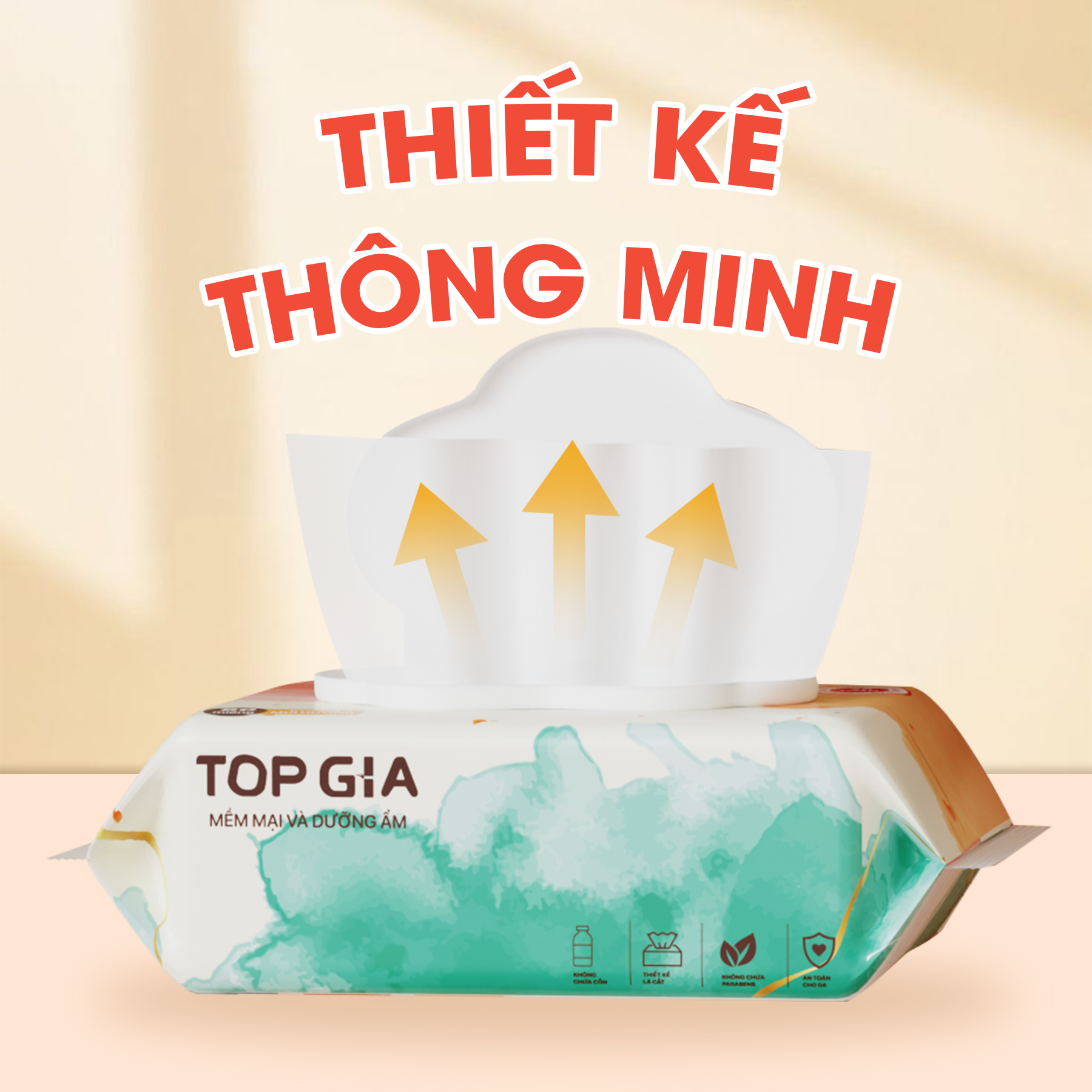 1 Bịch 10 Gói Khăn Ướt Mini Ban Mai Topgia 1 Bịch 10 Gói Khăn Ướt Mini Ban Mai Topgia