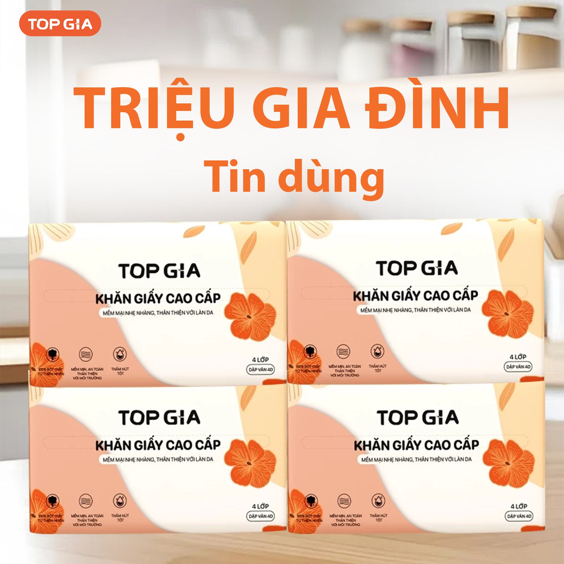 1 Thùng 36 Gói Giấy Ăn Topgia Sắc Hạ 1 Thùng 36 Gói Giấy Ăn Topgia Sắc Hạ