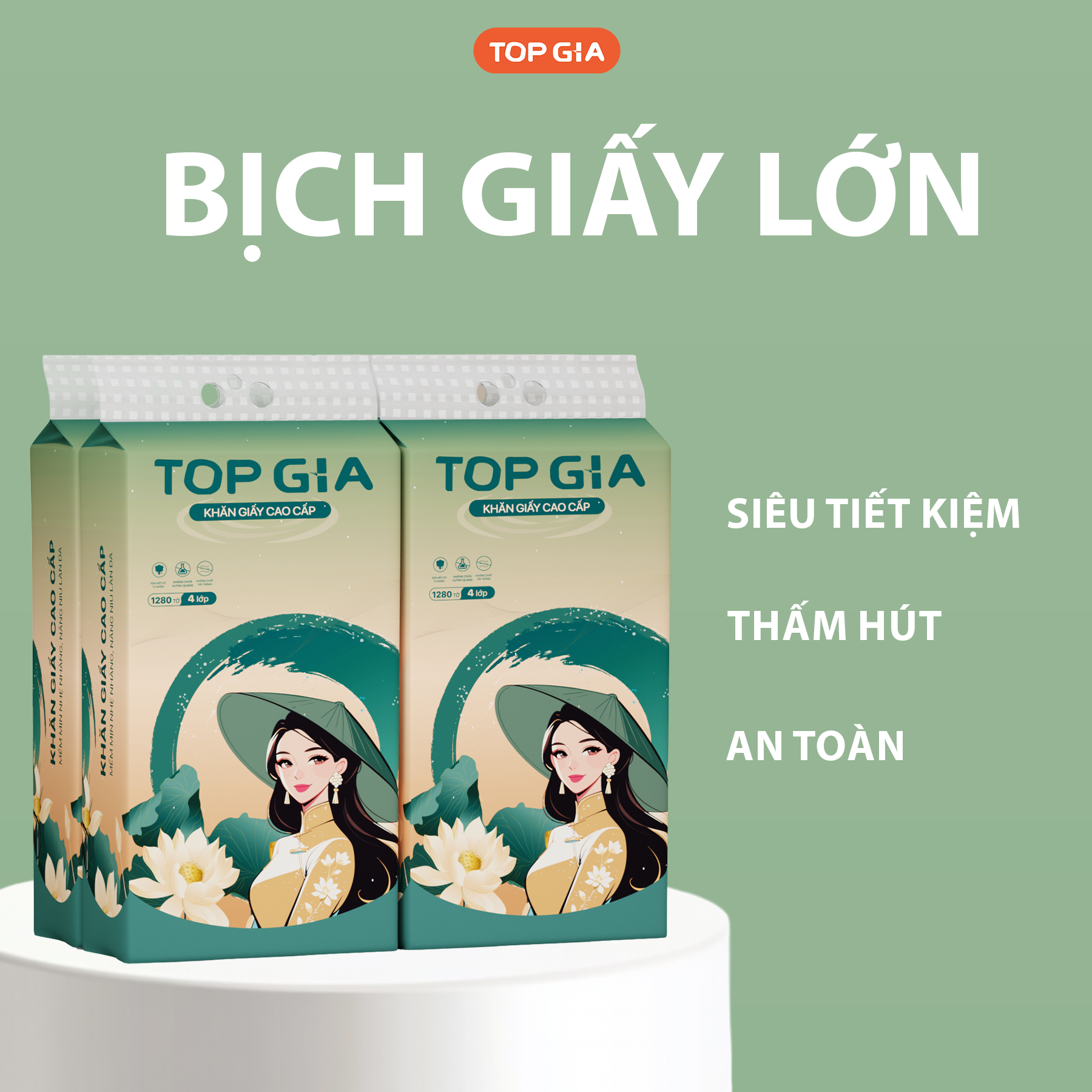 Nguồn sỉ 1 Thùng 6 Bịch Giấy Rút Đáy Topgia Sắc Việt Nguồn sỉ 1 Thùng 6 Bịch Giấy Rút Đáy Topgia Sắc Việt