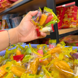 Kẹo Dẻo Hàng Xá Bắp Nhiều Màu 100g - KDHXBNM100G