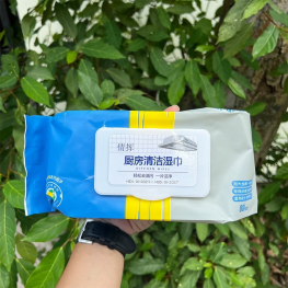 Khăn Ướt Lau Bếp Đa Năng - Khăn Lau Bàn Bếp Bát Đĩa Đa Năng An Toàn 1 Gói 80 Miếng 30x11x5cm - CBKHAN03