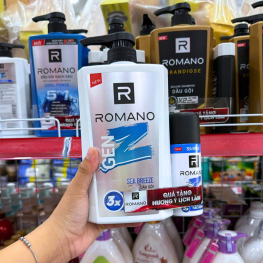 Dầu Gội Romano Gen Z 650g - Dầu Gội Nam Chai Trắng (Tặng Xịt Khử Mùi) - 8935212813389