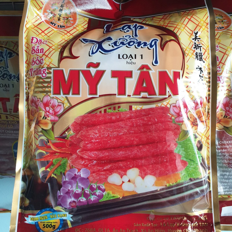 Lạp Xưởng Mỹ Tân Loại 1 Bịch Trắng 300g Lạp Xưởng Mỹ Tân Loại 1 Bịch Trắng 300g