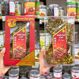 [DATE 24/7/2026] Khô Bò Cay TỨ XUYÊN PREMIUM BEEF GERKY 500g - KBCTXPBG500G