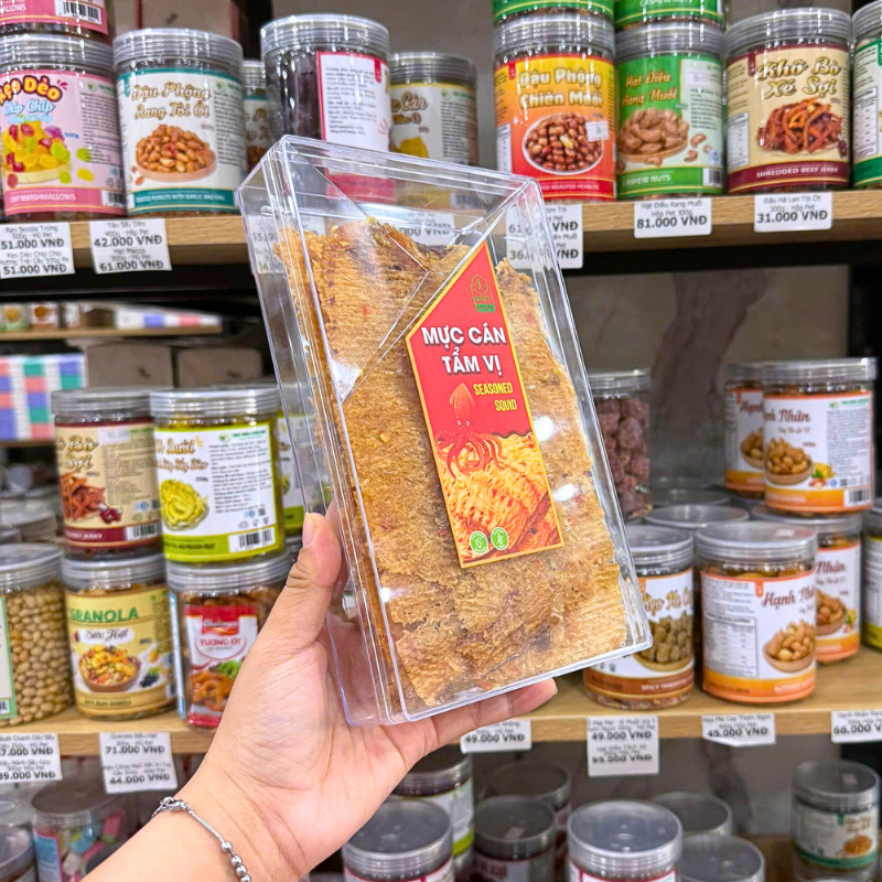 Mực Cán Tấm Vị Dạng Hộp Xách BEST SELLER Mực Cán Tấm Vị Dạng Hộp Xách BEST SELLER