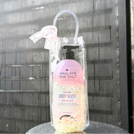 Set Giỏ Quà Tặng Sữa Tắm Muối Hồng Himalaya Pink Salt Purify & Nourish 500g - SETQUAHIMALAYA03