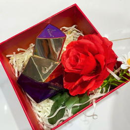 Set Hộp Quà Tặng Nước Hoa Nữ Good Charme Empress 50ml - Hộp Hoa Rơm Nhiều Màu - SETQUACHARME35