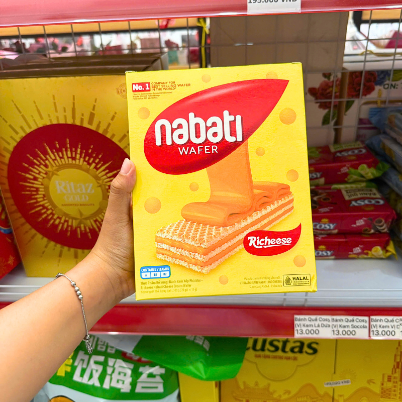 Bánh Xốp Nabati Richoco Vị Phô Mai 300g (20 Gói x 15g) Bánh Xốp Nabati Richoco Vị Phô Mai 300g (20 Gói x 15g)