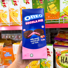 Bánh OREO Socola Pie Vị Dâu Mềm Ngon Không Để Lại Vụn 168g - 8934680046527