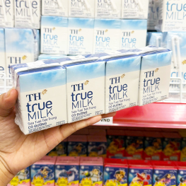 Sữa Tươi Tiệt Trùng Có Đường TH True Milk Lốc 4 Hộp Nhỏ (110ml/Hộp) - 8935217400164