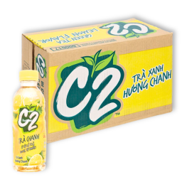 Trà Xanh C2 Hương Chanh Thùng 24 Chai Nhỏ (225ml/Chai) - 8934564600920THUNG