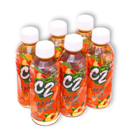 Trà Xanh C2 Hương Đào Lốc 6 Chai Nhỏ (225ml/Chai) - 8934564600937