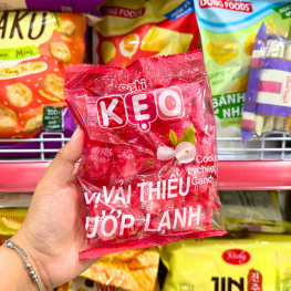 Kẹo Cứng OISHI Vị Vải Thiều Ướp Lạnh 85g - Bịch Hồng - 8934803024623
