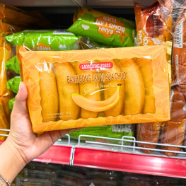 Bánh Bông Lan Laobeijing Foods Vị Sữa Chuối Khay 183g - 6944876400899