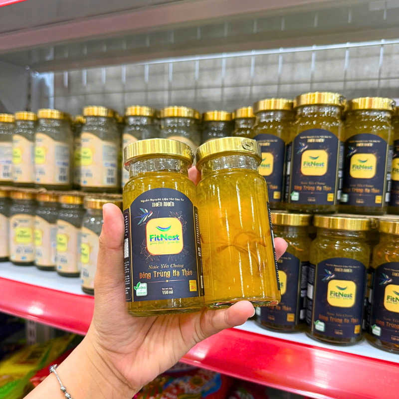 Combo 10 Hũ Nước Yến Chưng Đông Trùng Hạ Thảo FitNest 150ml Combo 10 Hũ Nước Yến Chưng Đông Trùng Hạ Thảo FitNest 150ml