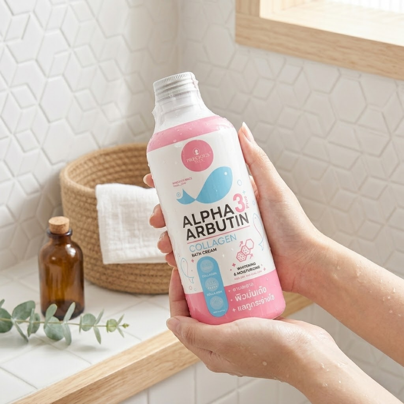 29002_10_20260401164026.png Sữa Tắm Trắng Da Alpha Arbutin 3Plus+ Precious Skin Collagen Bath Cream 350ml - Phiên Bản Mới - 8859690402159