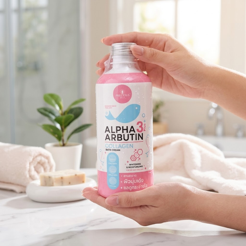 29002_9_20260401164025.png Sữa Tắm Trắng Da Alpha Arbutin 3Plus+ Precious Skin Collagen Bath Cream 350ml - Phiên Bản Mới - 8859690402159