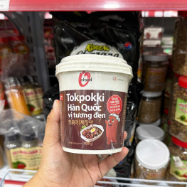 Bánh Gạo Tokpokki Hàn Quốc Vị Tương Đen O'Food Hộp 140g - 8935304200622