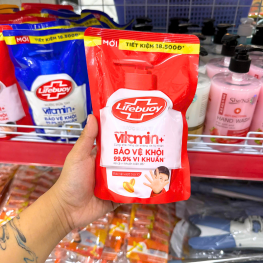 Nước Rửa Tay LIFEBUOY Bảo Vệ Vượt Trội Túi 400g - Túi Đỏ - 8934868171041