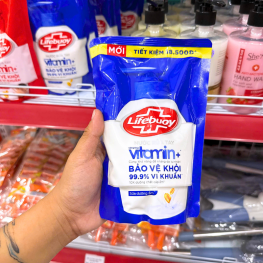 Nước Rửa Tay LIFEBUOY Sữa Dưỡng Ẩm Túi 400g - Túi Xanh Dương - 8934868171010