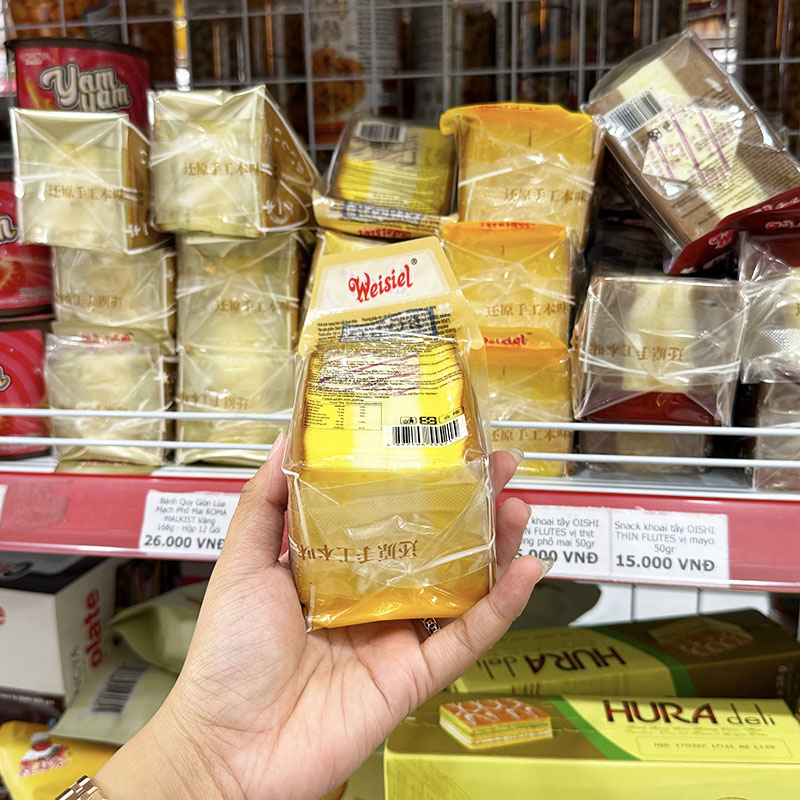 1 Thùng Bánh Bông Lan Tam Giác Weisiel Vị Phô Mai 2kg - Thùng 20 Cái 1 Thùng Bánh Bông Lan Tam Giác Weisiel Vị Phô Mai 2kg - Thùng 20 Cái