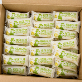 1 Thùng Bánh Mì Sữa Chua Mini Ông Già HESHAN Vị Sầu Riêng 2kg - 6975493201460THUNG