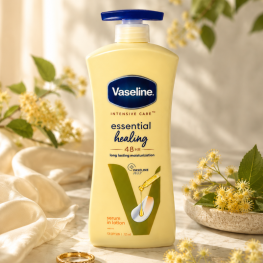 Sữa Dưỡng Thể Vaseline Intensive Care Essential Healing Màu Vàng 725ml Phiên Bản Mới - Hàng Xách Tay - 8901030912955MOI